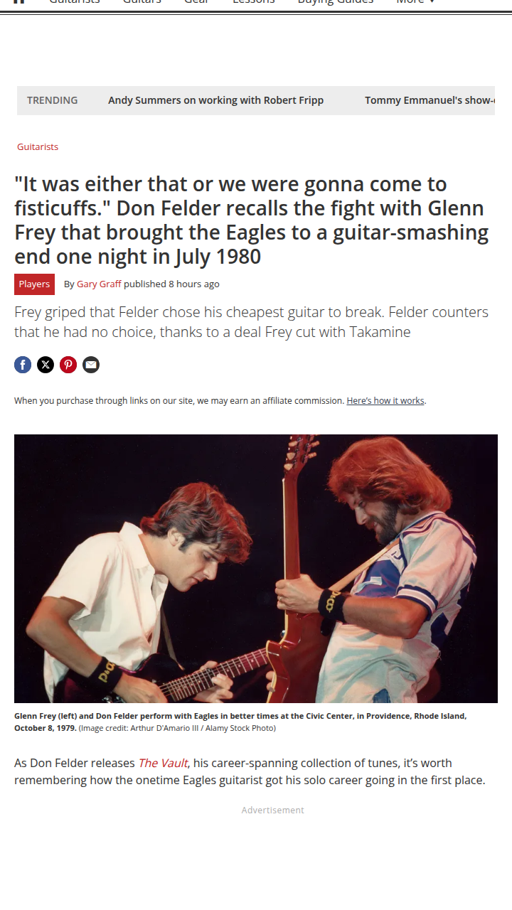 Eagles Meltdown: Guitar Smash Drama 🎸