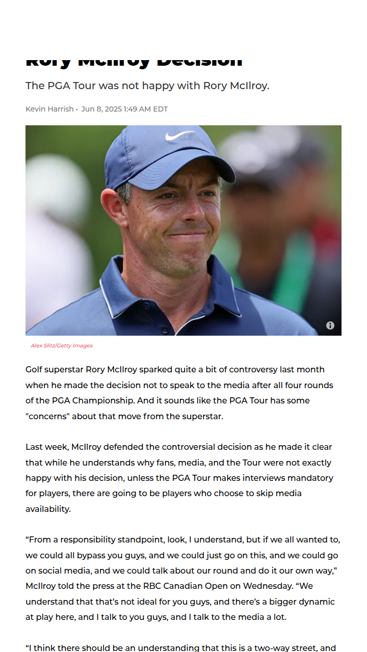 Rory’s Media Silence: Right or Risky?