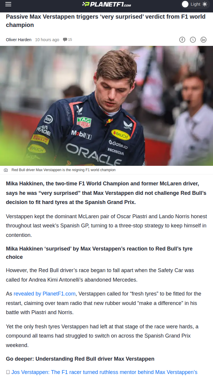 Max’s Hard Tyre Gamble: What Went Wrong?