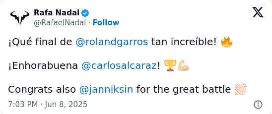 Alcaraz Outlasts Sinner—Nadal Reacts!