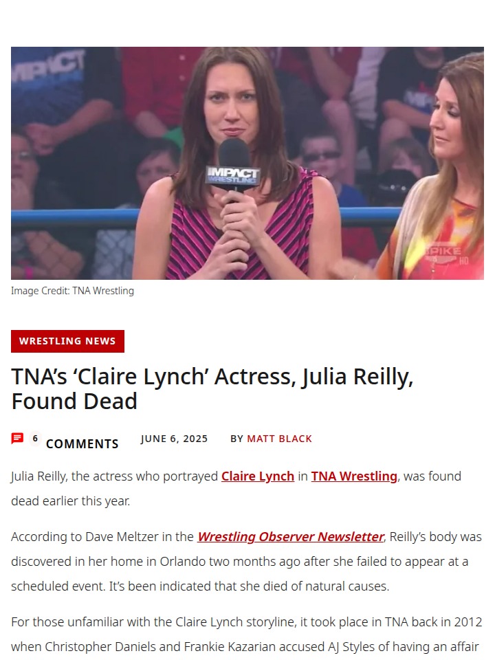Remembering Claire Lynch: TNA’s Most Infamous Angle