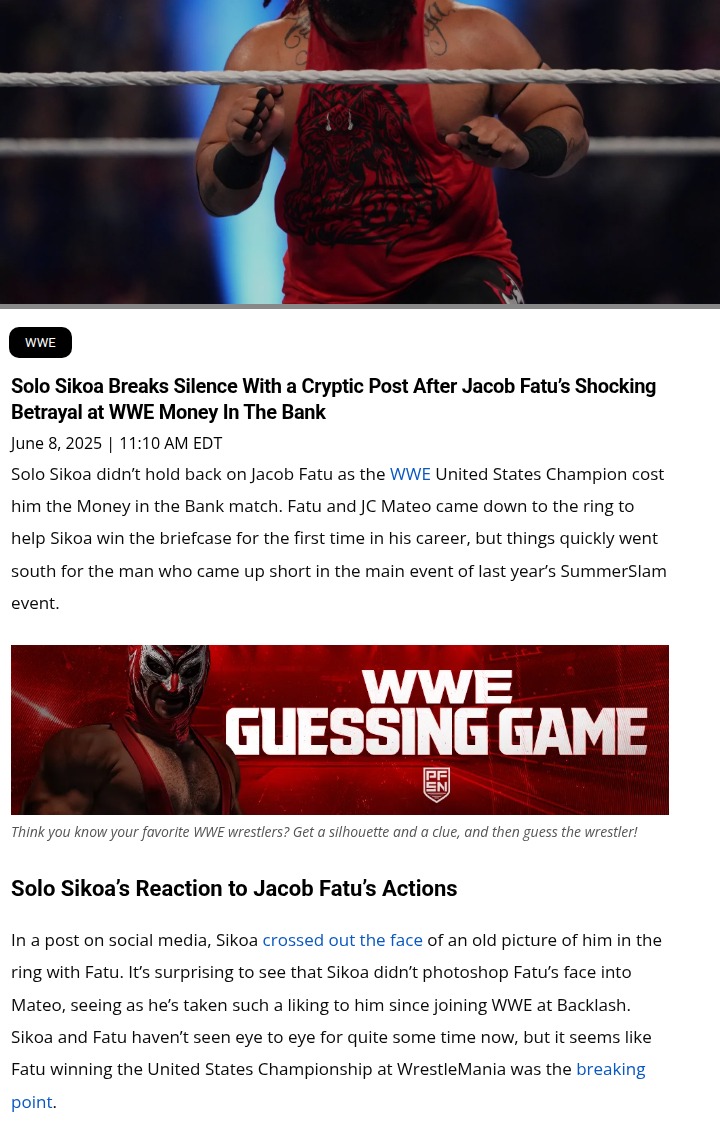 Solo Sikoa’s Cryptic Clapback at Fatu