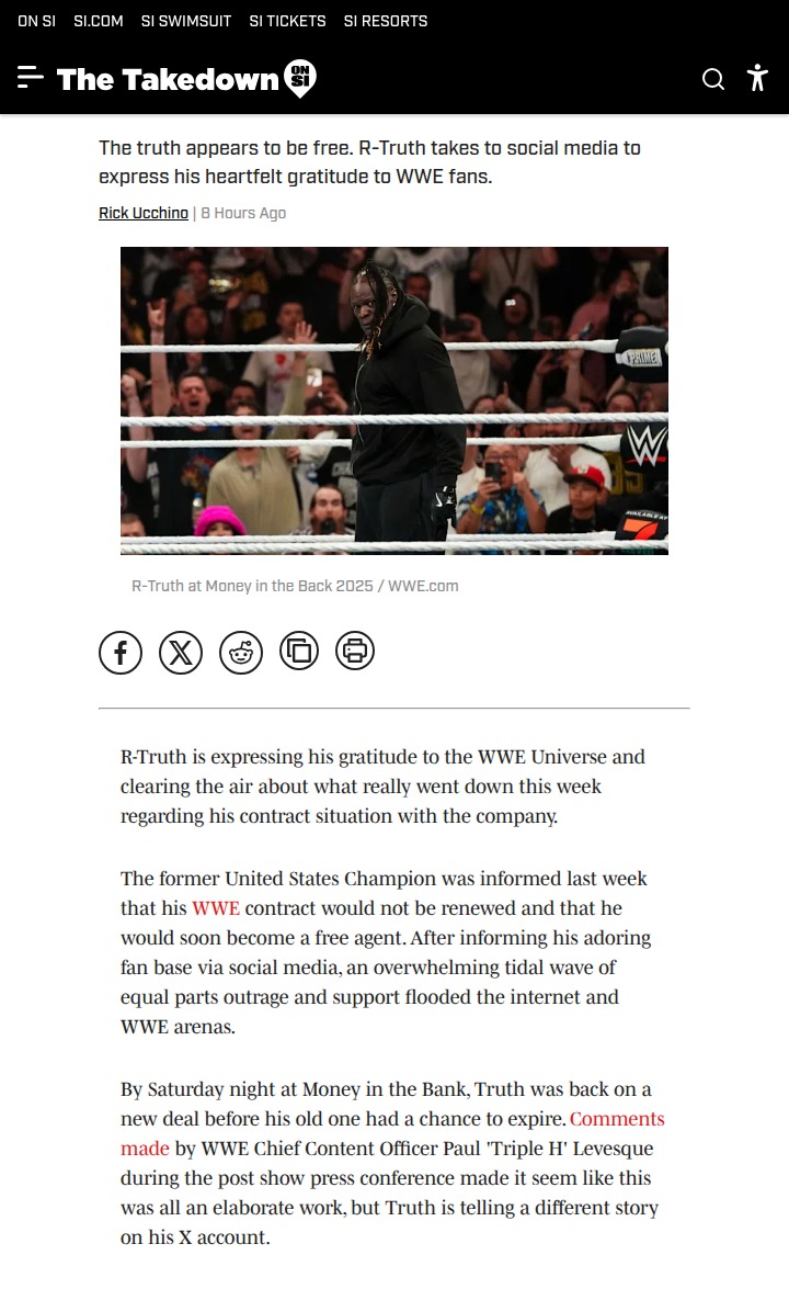 R-Truth’s Shocking Return: Real or Work?