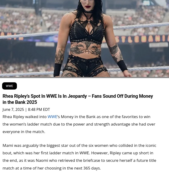 Is Mami Losing Her Grip in WWE?