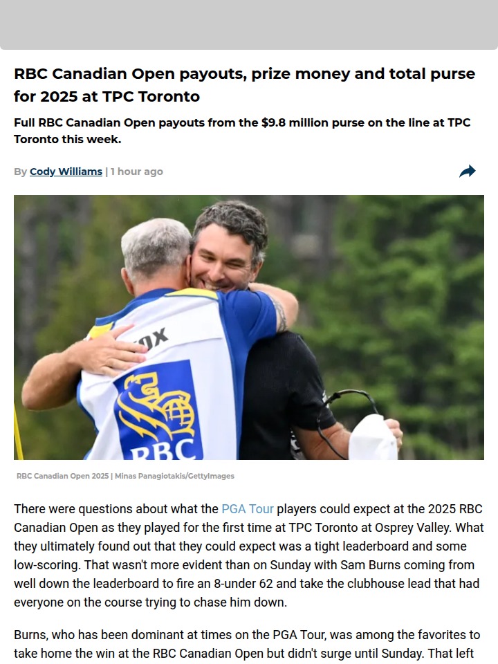 Fox vs. Burns: Playoff Drama at TPC Toronto