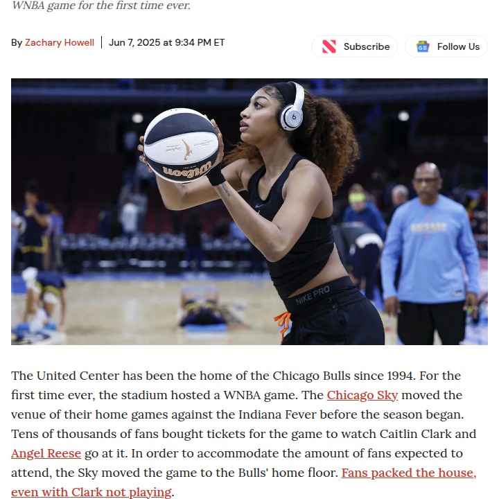 Angel Reese Wants Sky Games at the UC