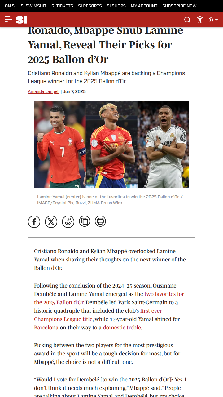 Dembélé or Yamal: Who Deserves the Ballon d’Or?
