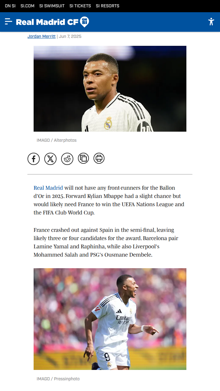 Mbappe Picks Dembele for Ballon d'Or 2025?