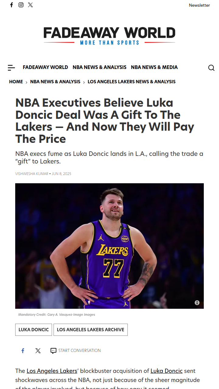 Did the Lakers Really Get Luka as a Gift?