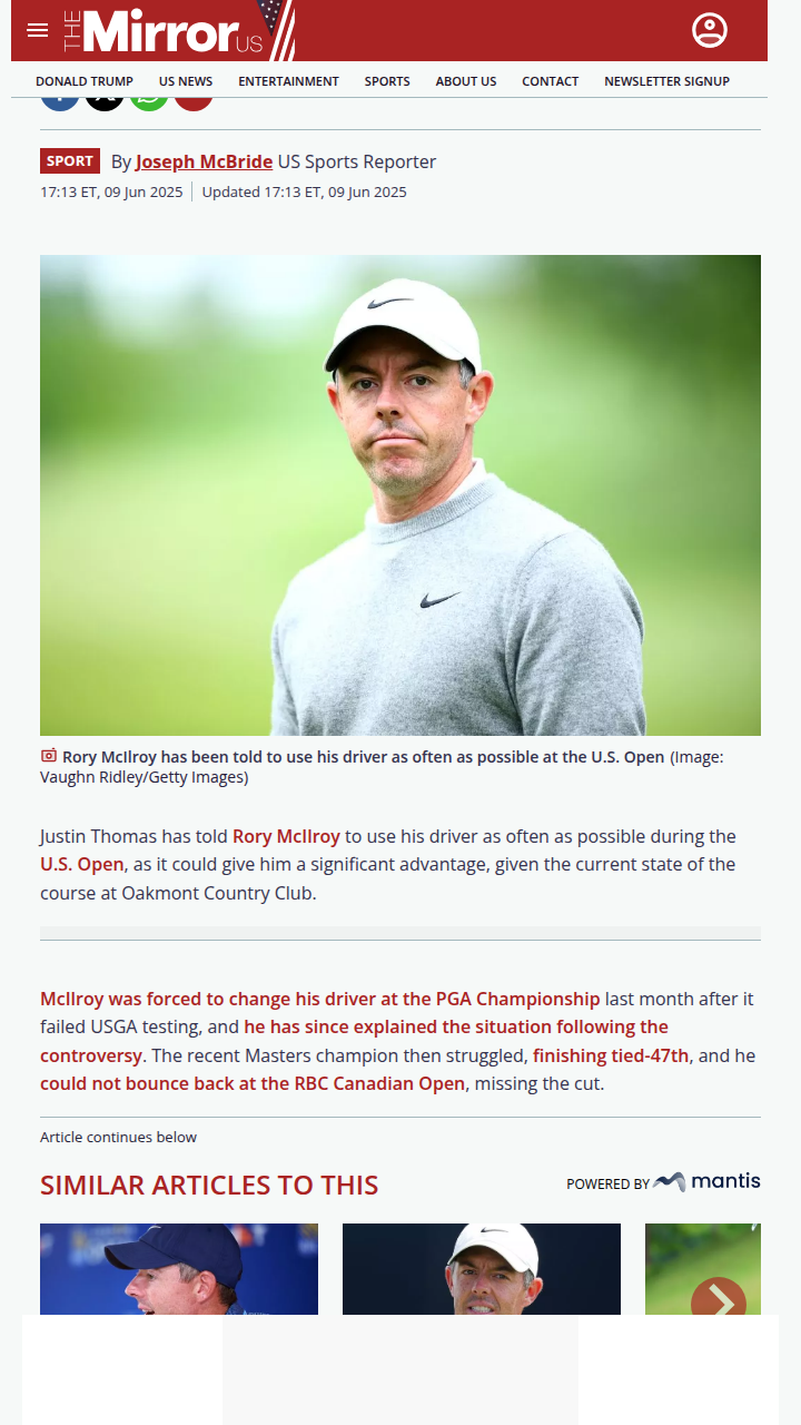 Should Rory Go Full Send With the Driver?
