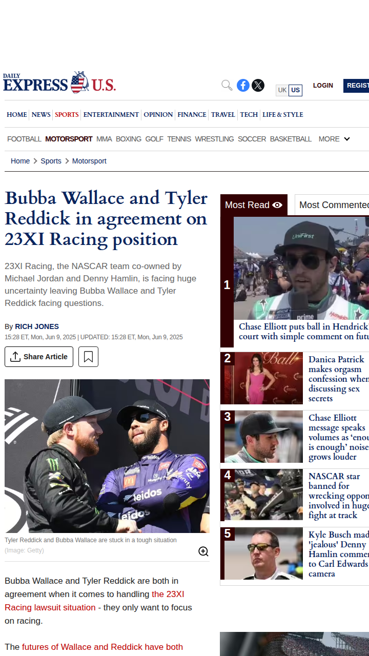 Bubba & Reddick: Eyes on the Track, Not the Drama