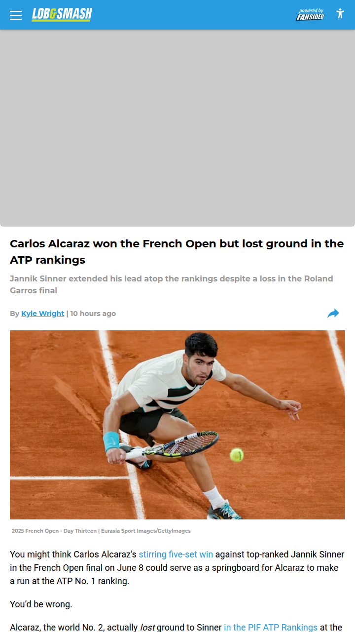 Alcaraz Wins Paris, But Sinner Still No. 1?!