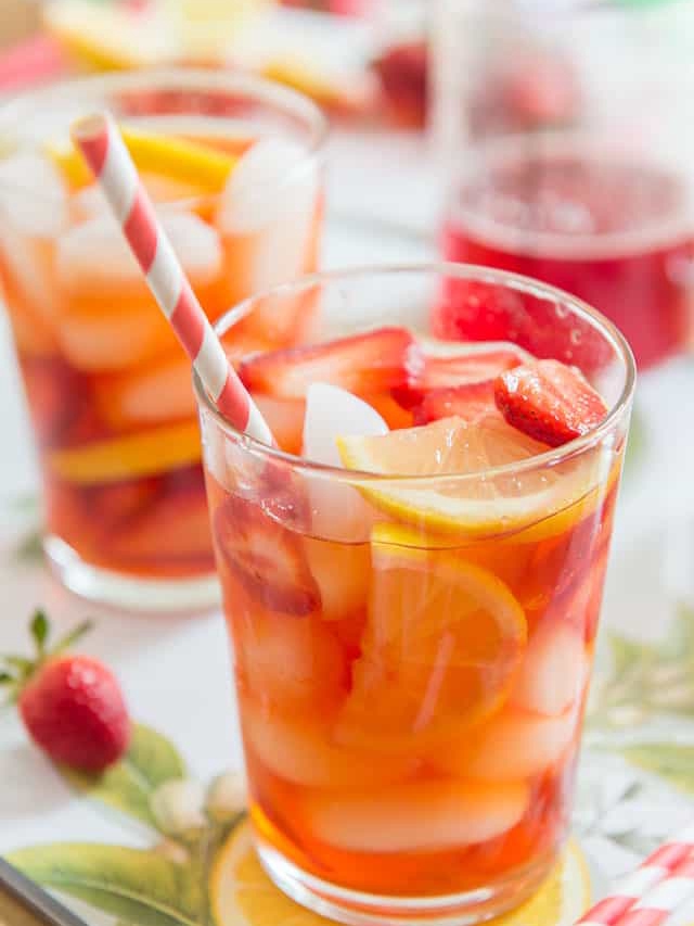 Strawberry Iced Tea for Sweet Summer Sips
