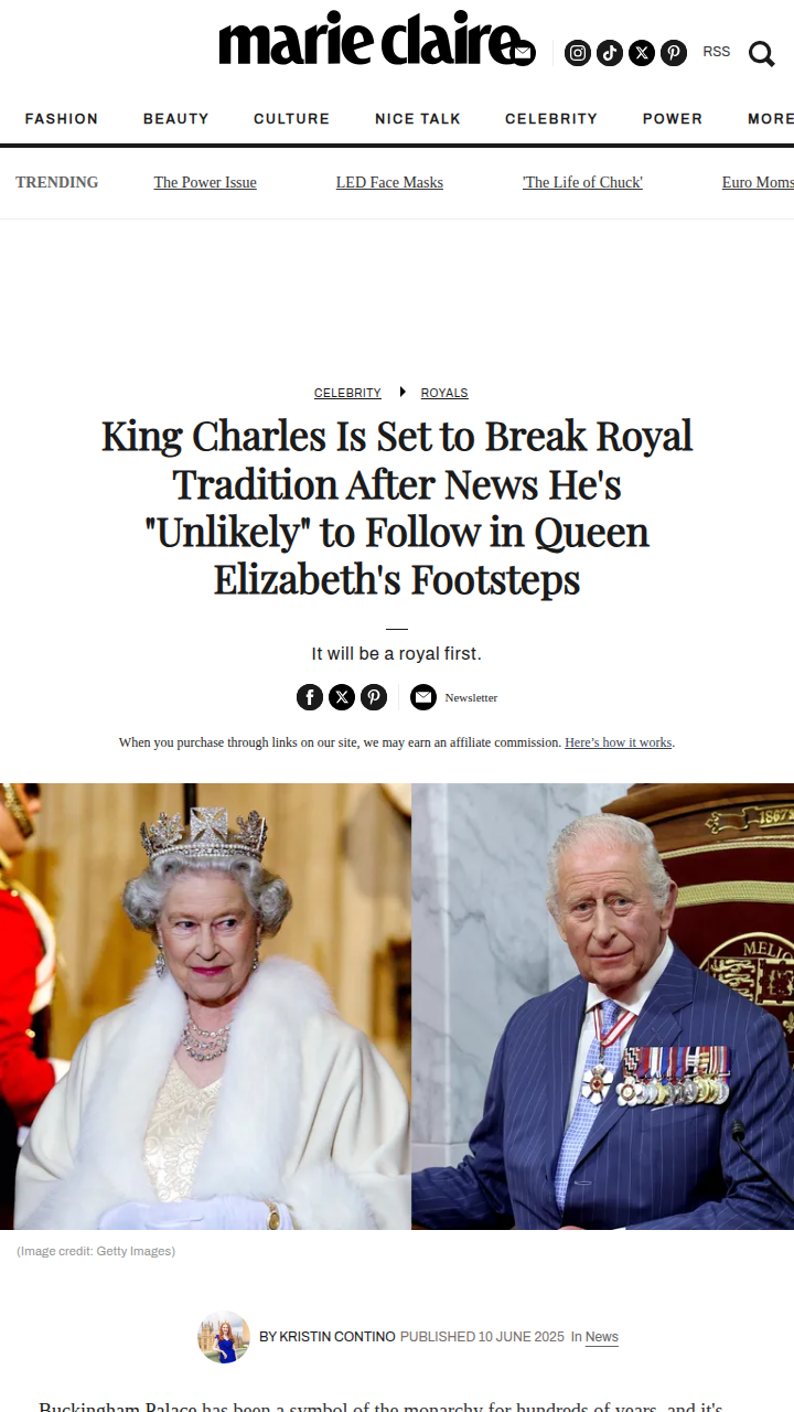 King Charles Snubs Buckingham Palace? 👑