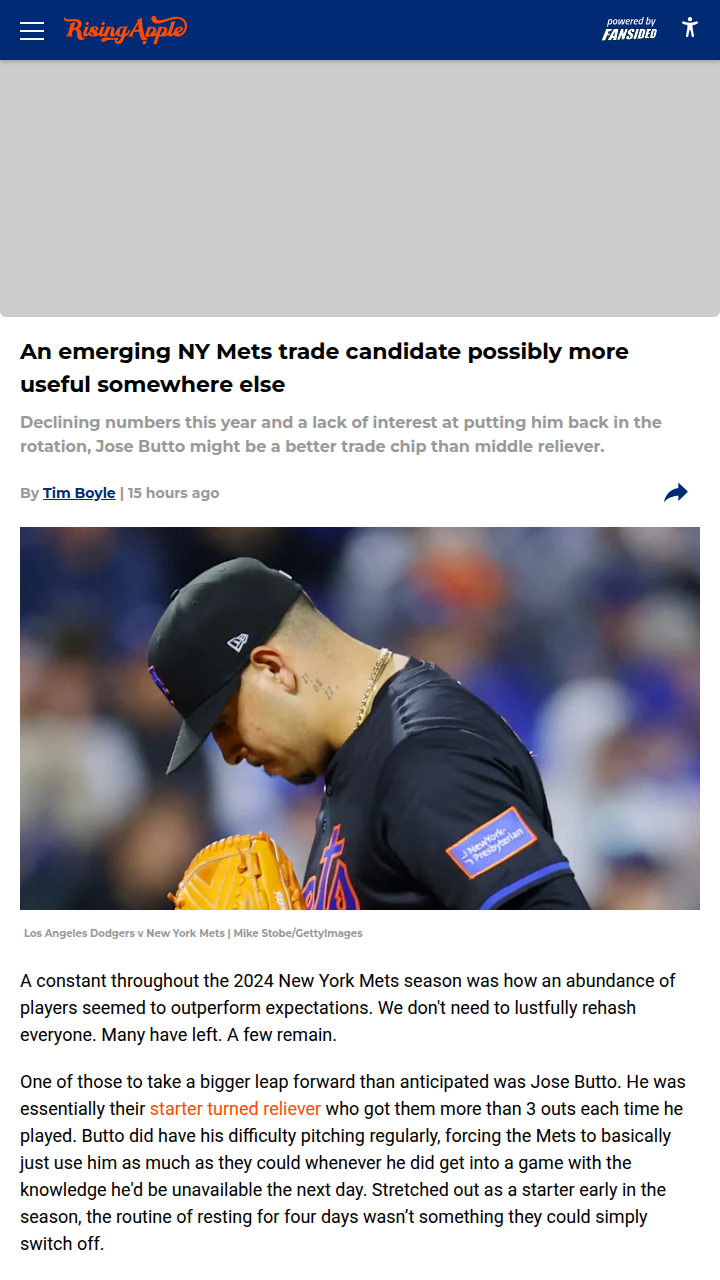 Is Butto the Mets’ Best Trade Chip?