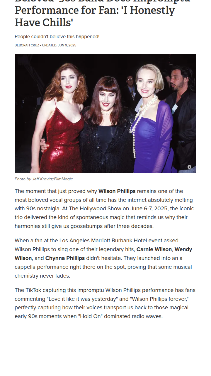 Wilson Phillips A Cappella Surprise! 🎤
