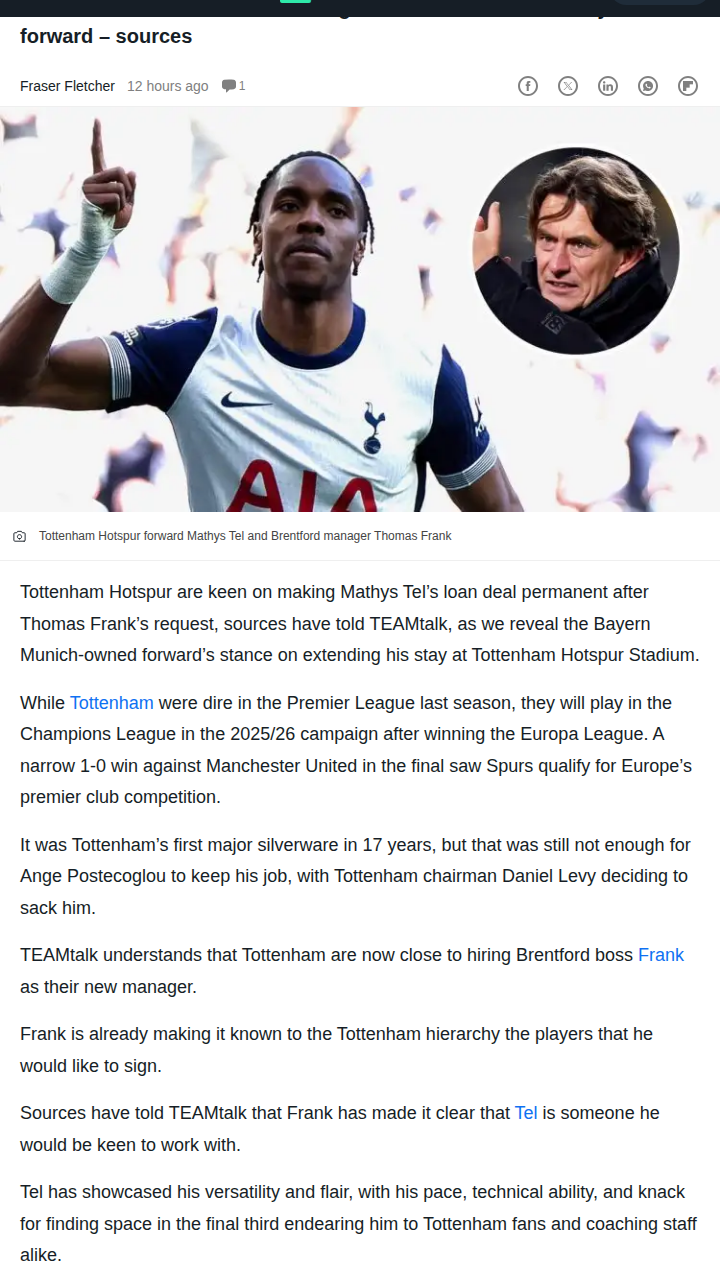 Should Spurs Break the Bank for Tel?