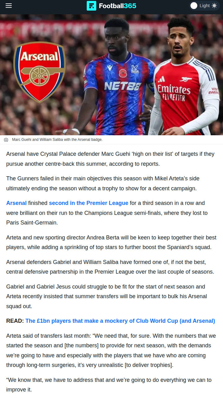 Could Guehi Be Arsenal’s Next Big Move?