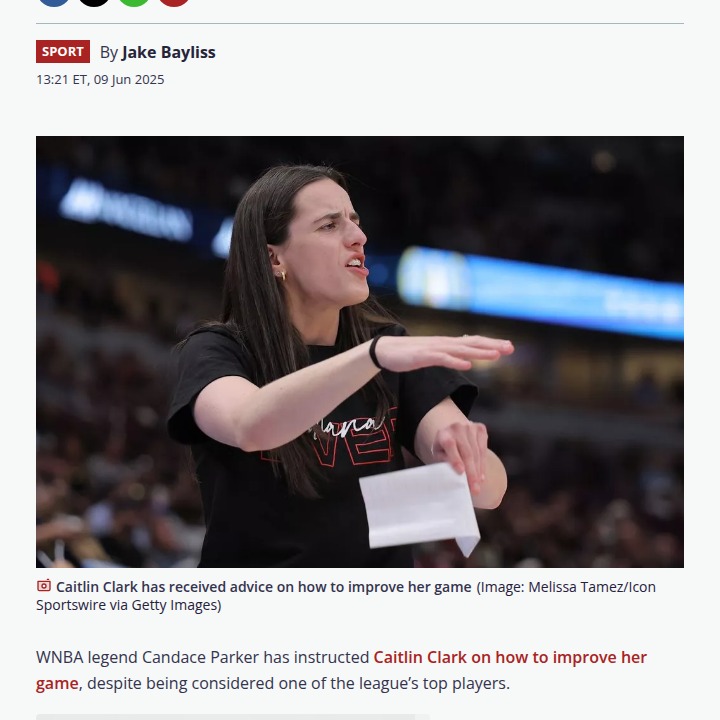 Candace Parker’s Tough Love for Caitlin Clark