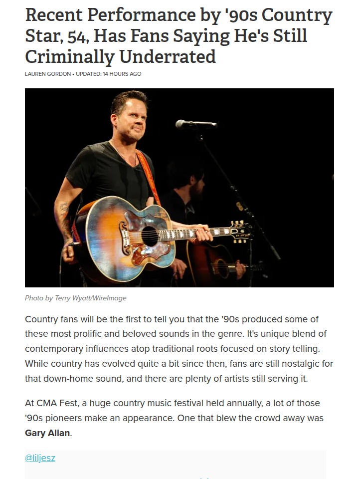 Gary Allan’s CMA Fest Comeback! 🎤
