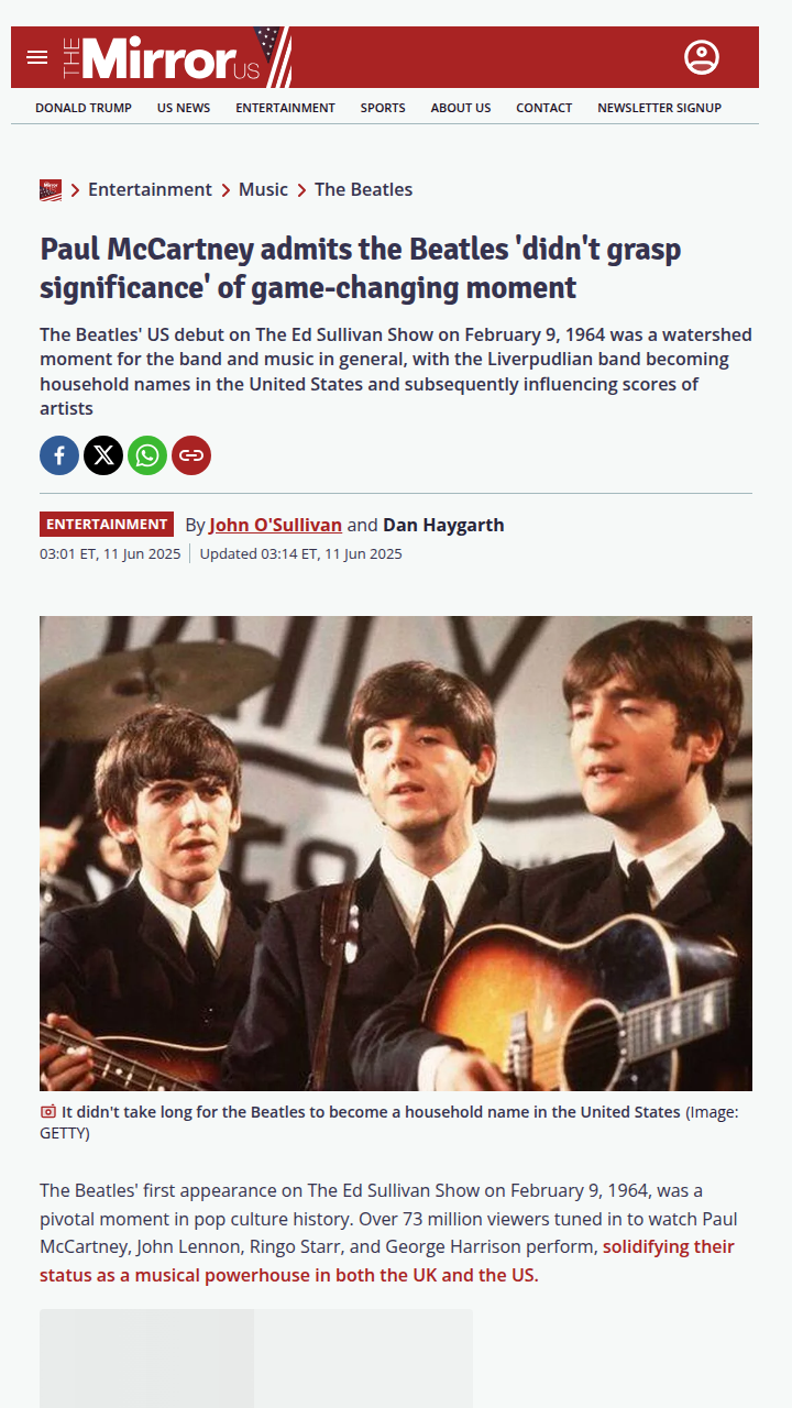 Paul McCartney’s Surprising Confession 😲