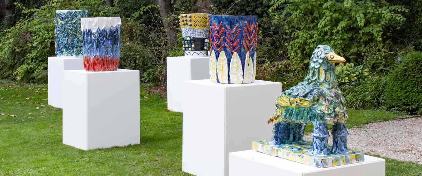 Where Stripes Meet Ceramics and Pools Reflect Identity: Summer’s Small Gallery Surprises