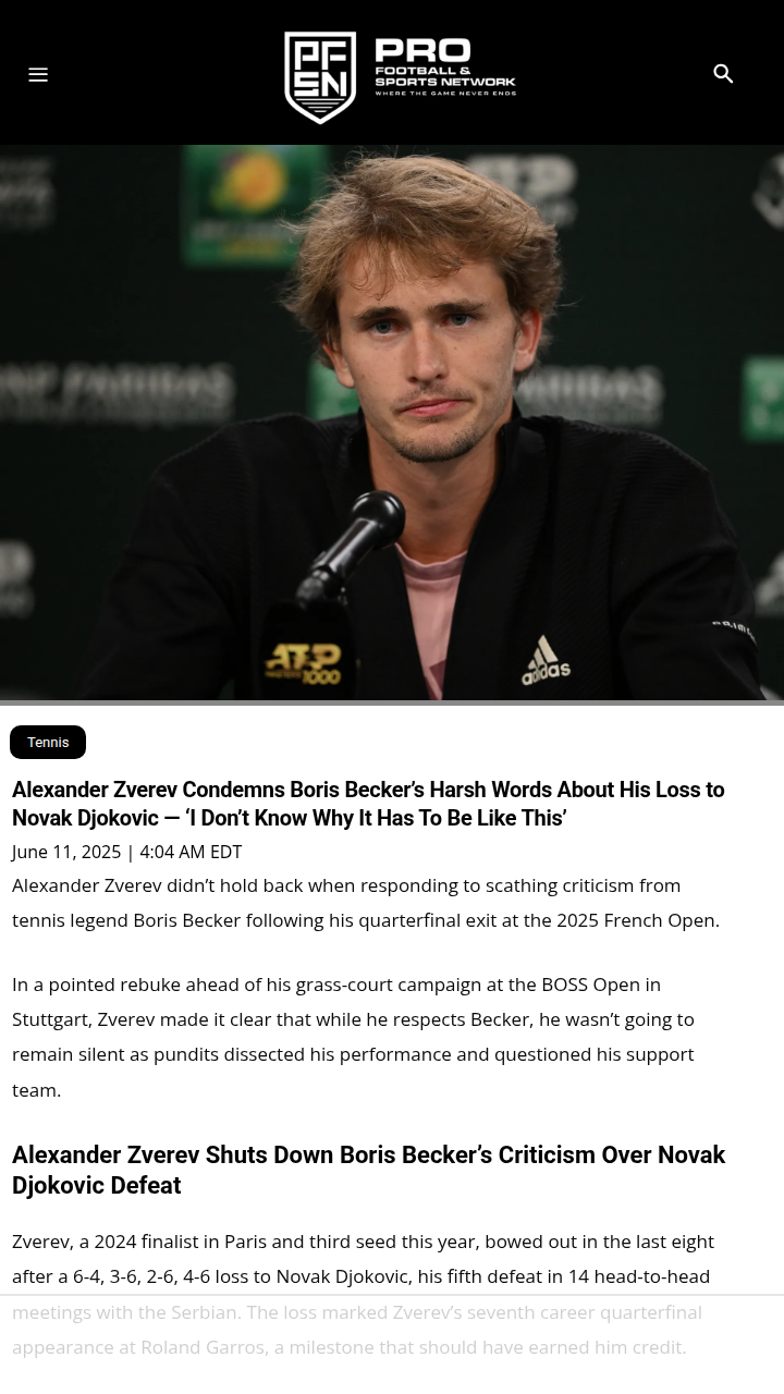 Sascha Fires Back at Becker’s Critique