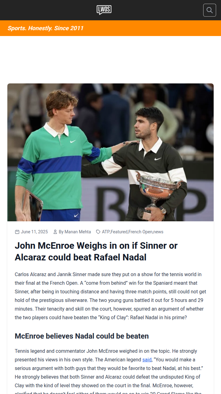 Could Sinner or Alcaraz Top King of Clay?