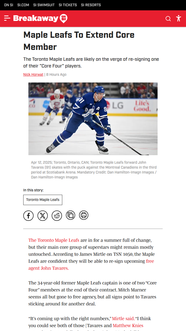 JT Sticking Around? Leafs Fans Weigh In
