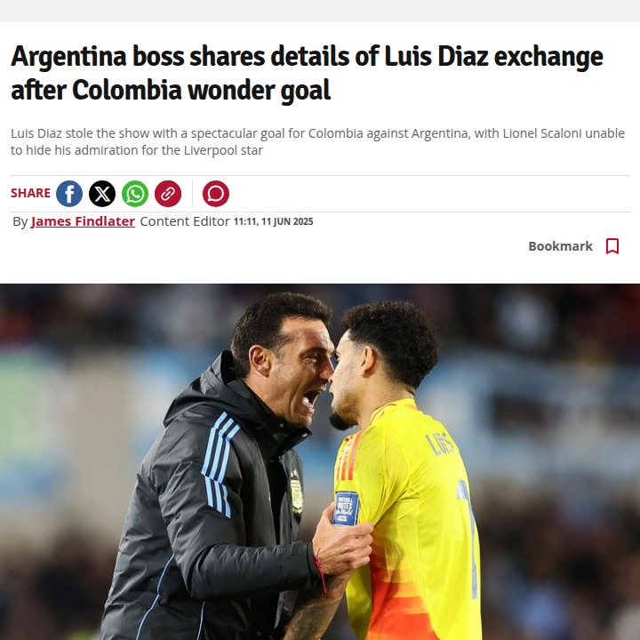 Scaloni Praises Lucho After Stunner vs Albiceleste