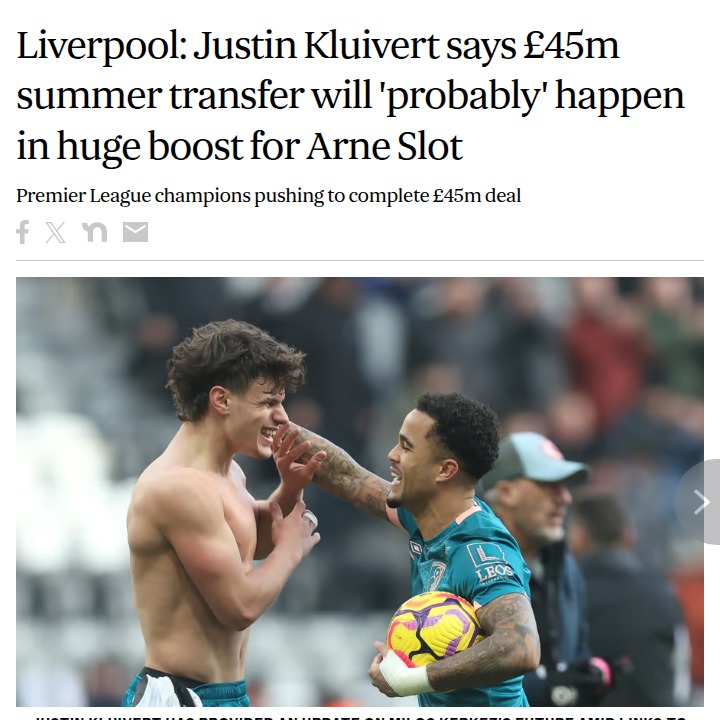 Kerkez to Anfield? Kluivert Drops Big Hint