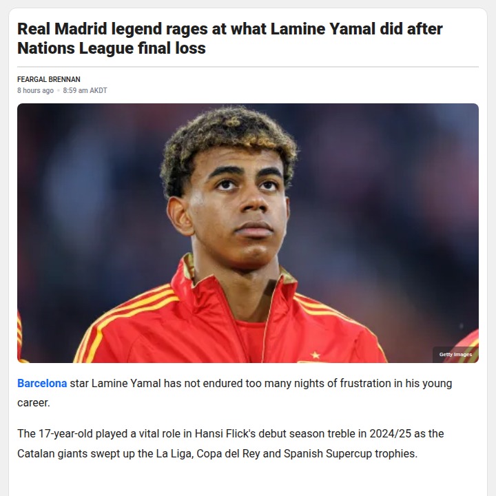 Guti Calls Out Lamine Yamal’s Tunnel Exit