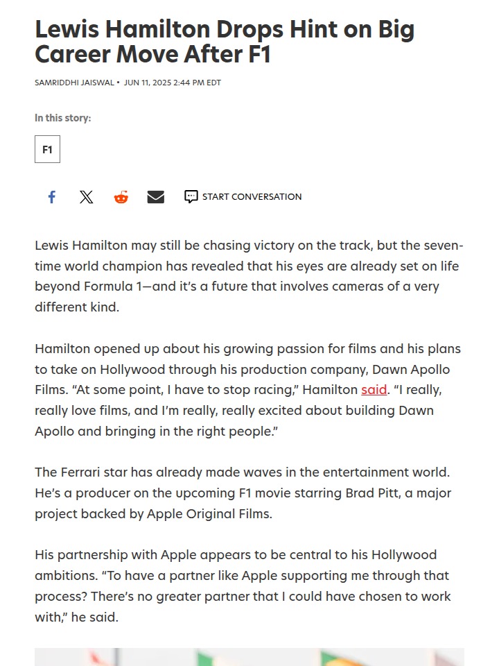Is Sir Lewis Eyeing a Hollywood Takeover?