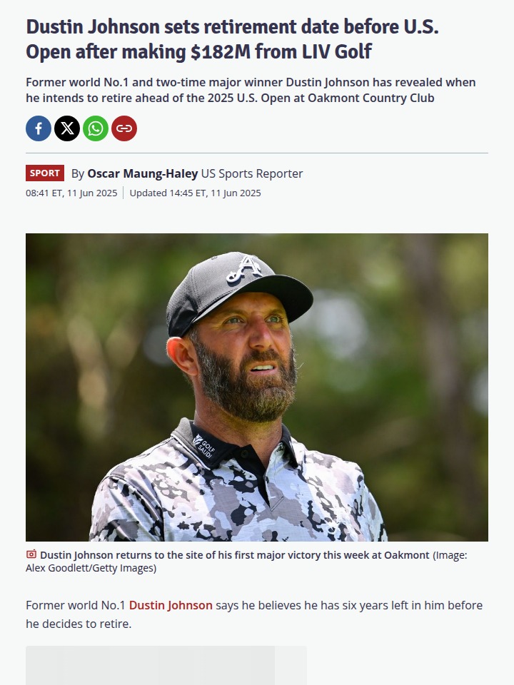 DJ Eyes One Last Run at Oakmont