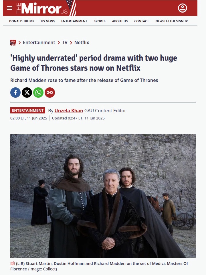 Medici: GoT Stars Reunite on Netflix! 🏰
