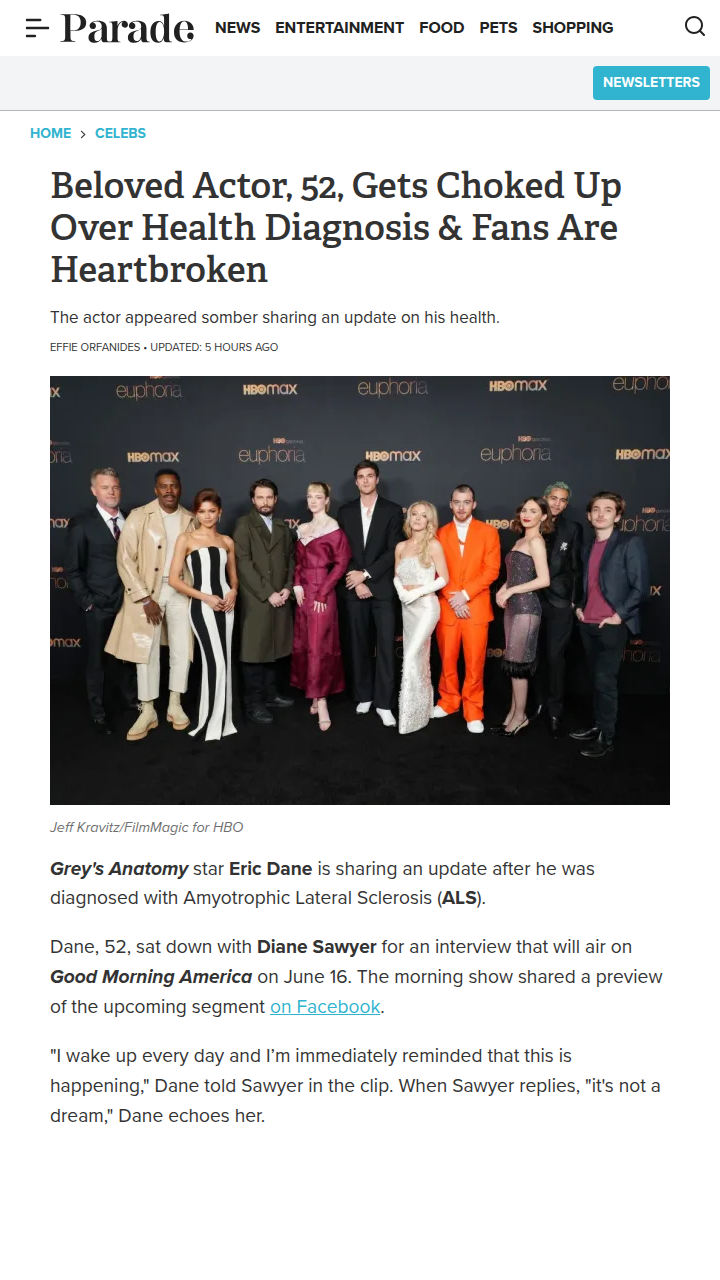 Eric Dane’s ALS News Leaves Fans in Tears 😢