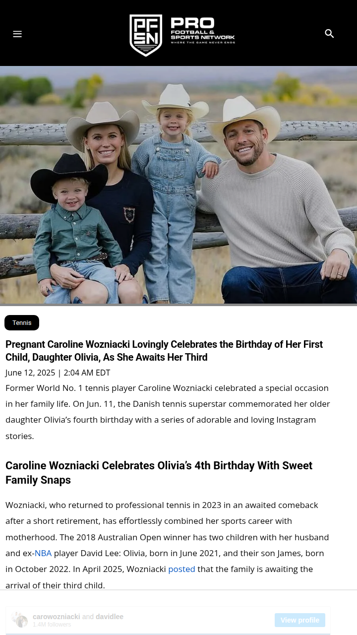Wozniacki’s Sweetest Rival: Mom Life vs. Tennis