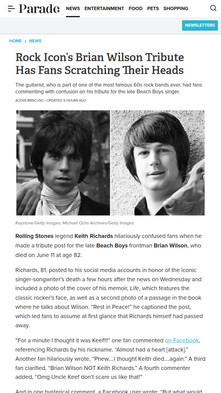 Keith’s Tribute Mix-Up Confuses Fans 😂