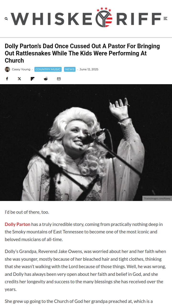 Dolly’s Dad Lost It Over Snakes in Church 🐍