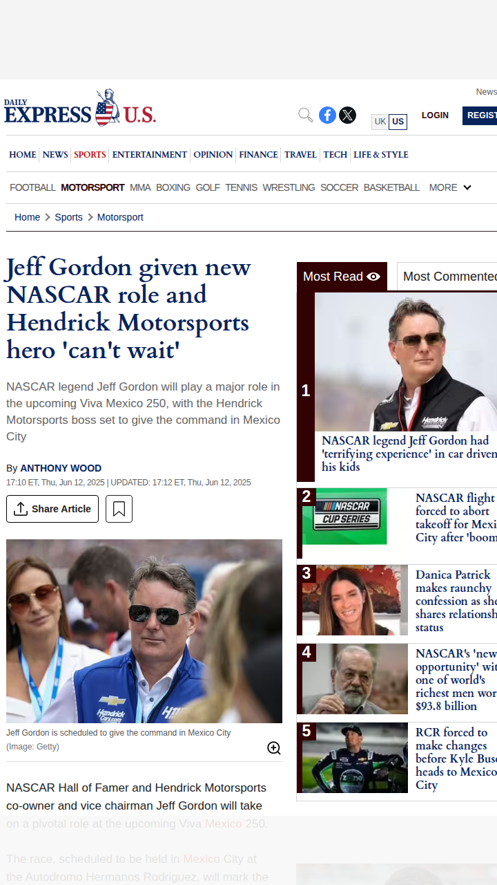 Jeff Gordon Takes Command in Mexico!