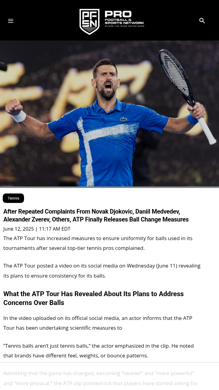 ATP Finally Listens: Ball Consistency Incoming!