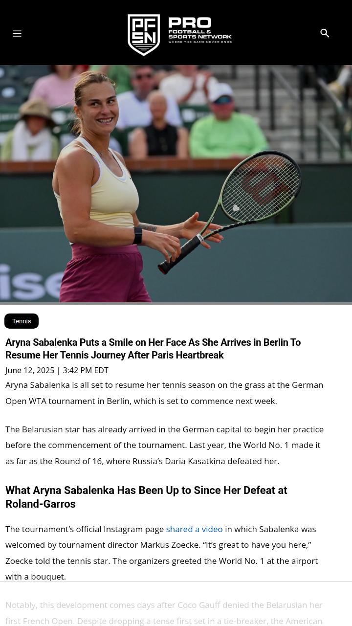 Sabalenka Eyes Redemption After Paris Drama