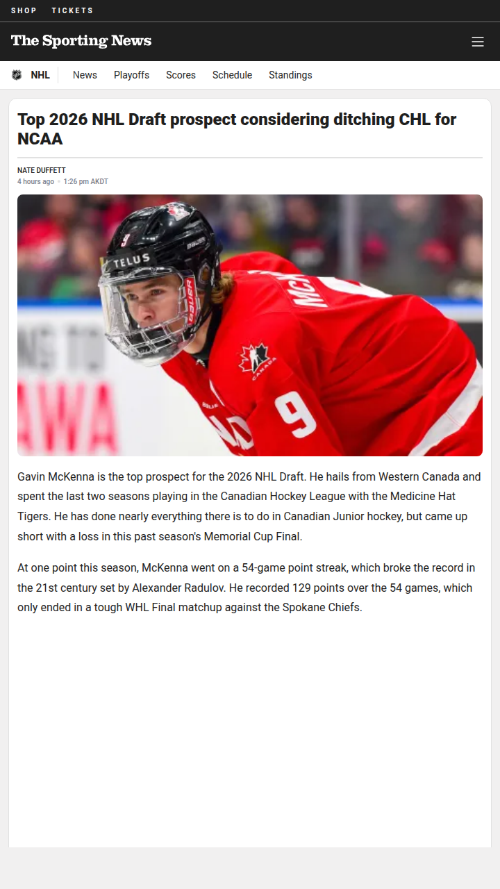 McKenna Eyes NCAA—Game Changer or Risky Move?