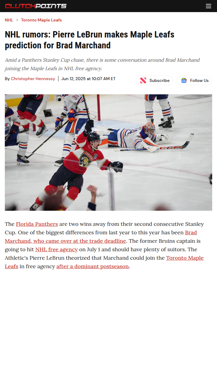 Could the Rat Join the Leafs Next Season?