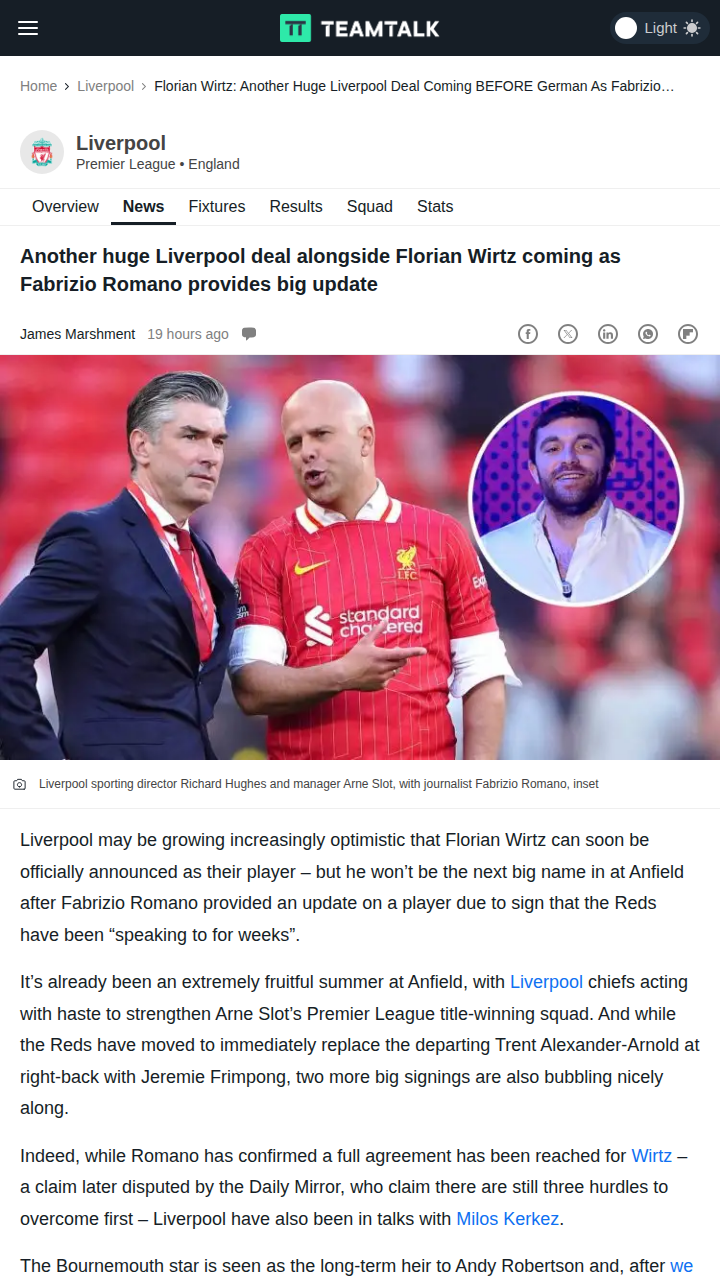 Kerkez Set to Replace Robbo at Anfield?