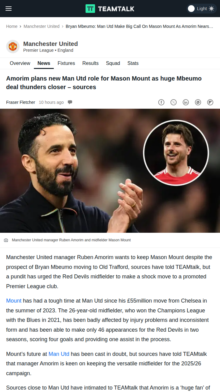 Mount’s Make-or-Break Moment at Old Trafford