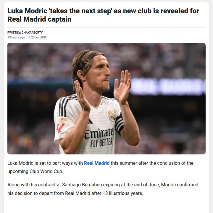 Modric’s Next Chapter: San Siro Beckons?