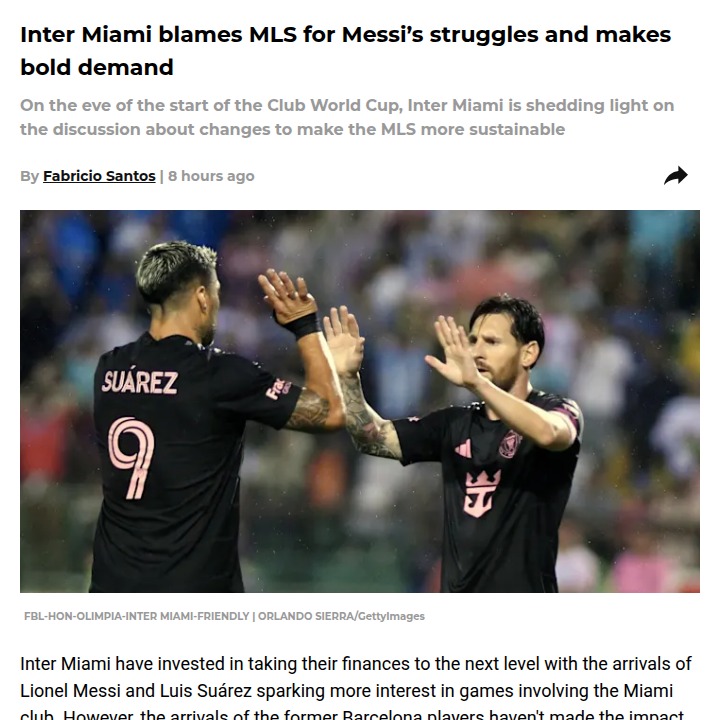 Is MLS Holding Back Messi & The Herons?