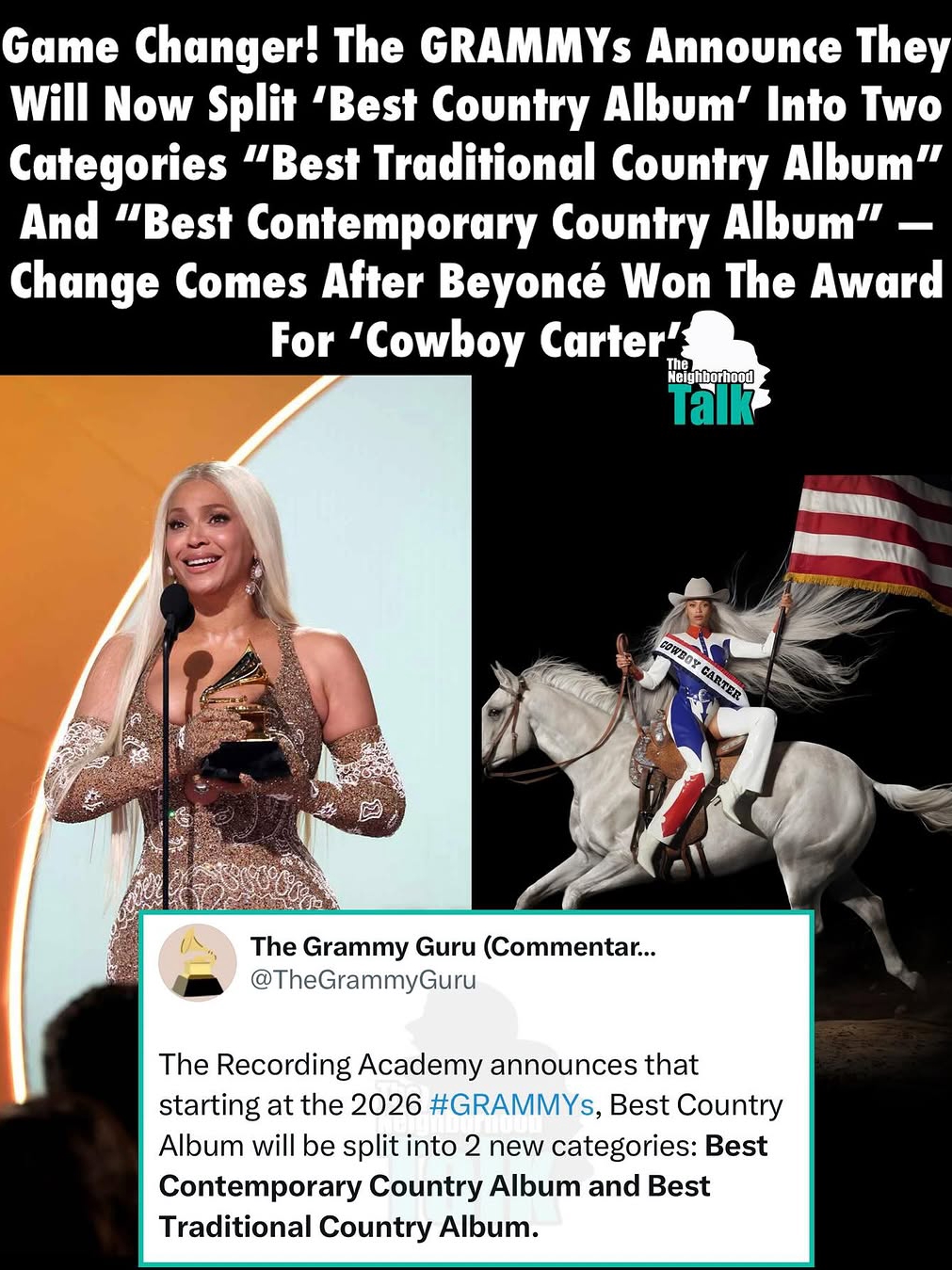 Did Beyoncé Force the Grammys’ Hand? 👀