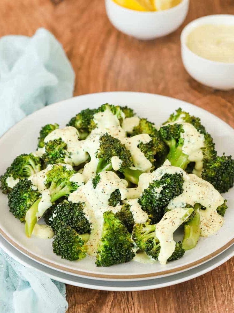 Steamed Broccoli and Mayo